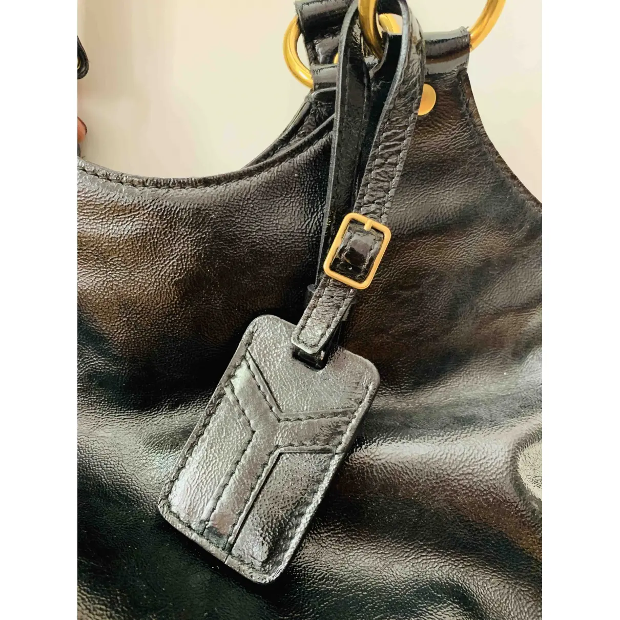 Tribute patent leather handbag Yves Saint Laurent