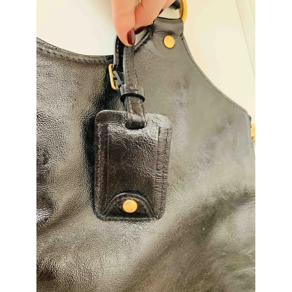 Tribute patent leather handbag Yves Saint Laurent