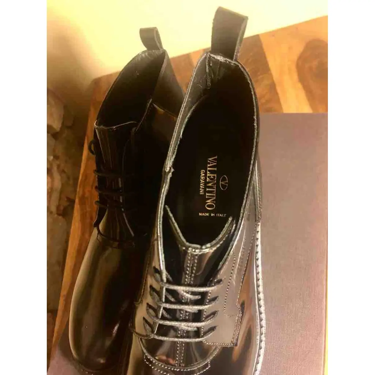 Patent leather boots Valentino Garavani