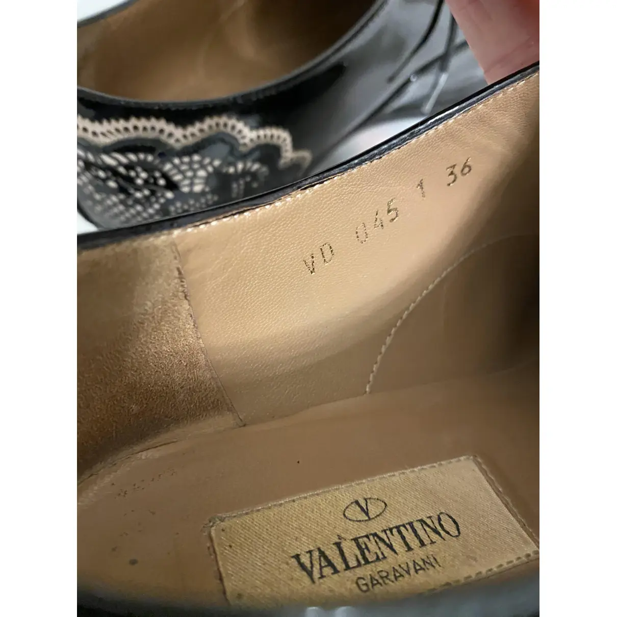 Patent leather lace ups Valentino Garavani