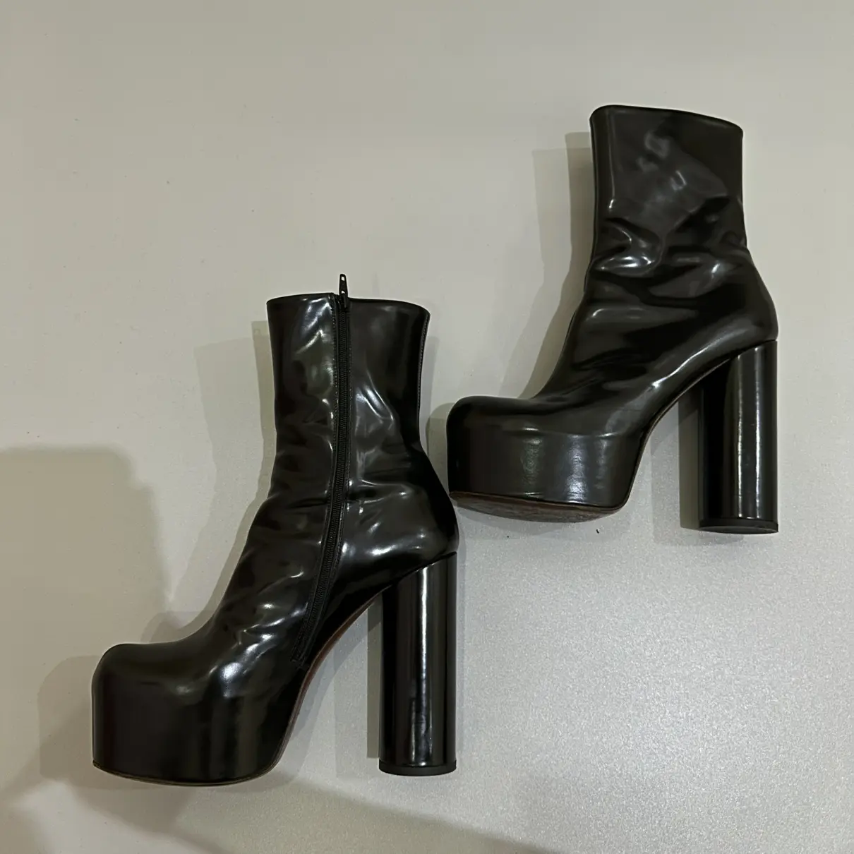 Patent leather boots Vetements