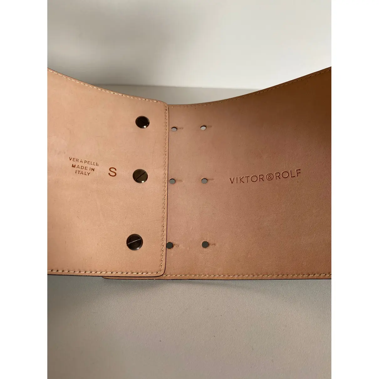 Patent leather belt Viktor & Rolf