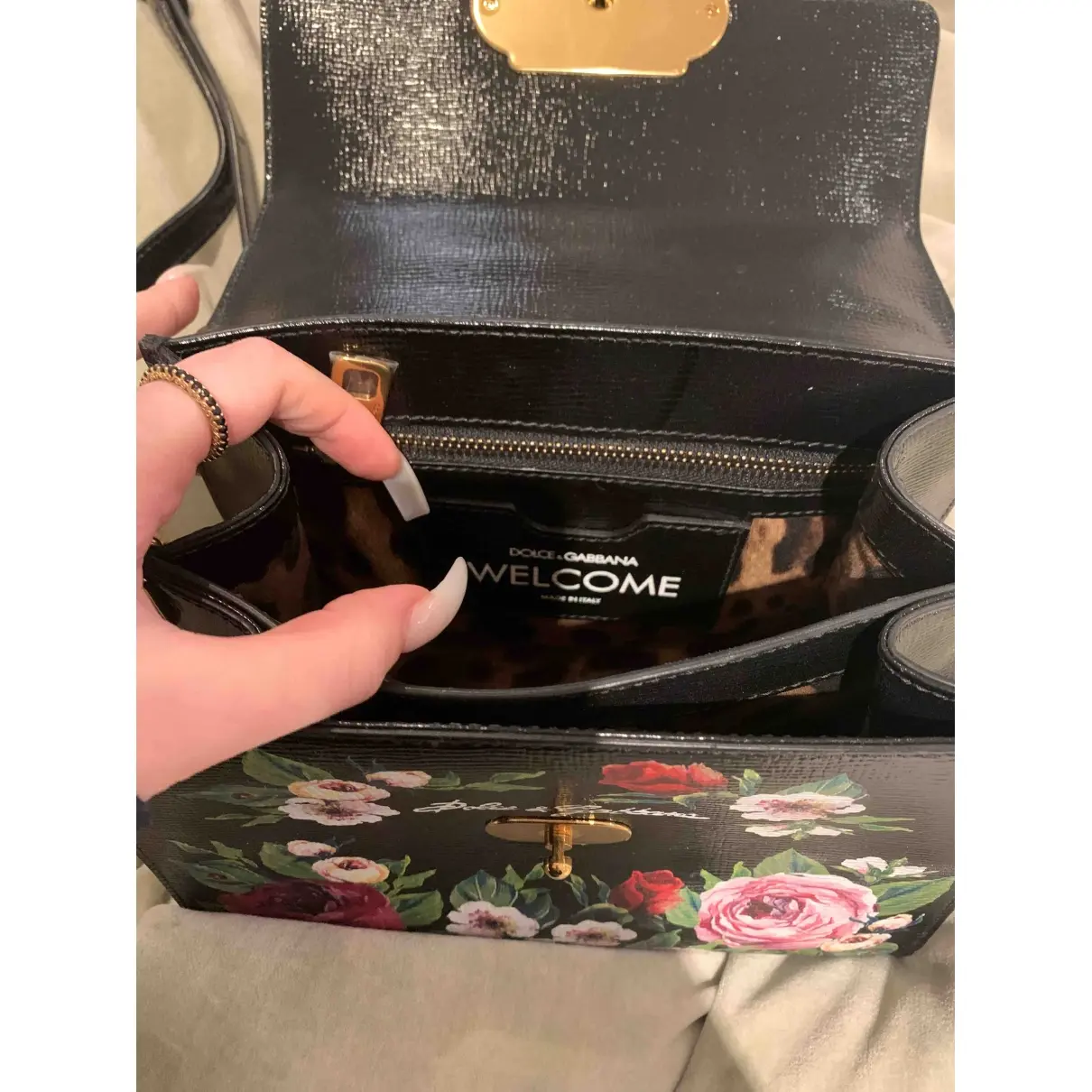 Welcome patent leather handbag Dolce & Gabbana