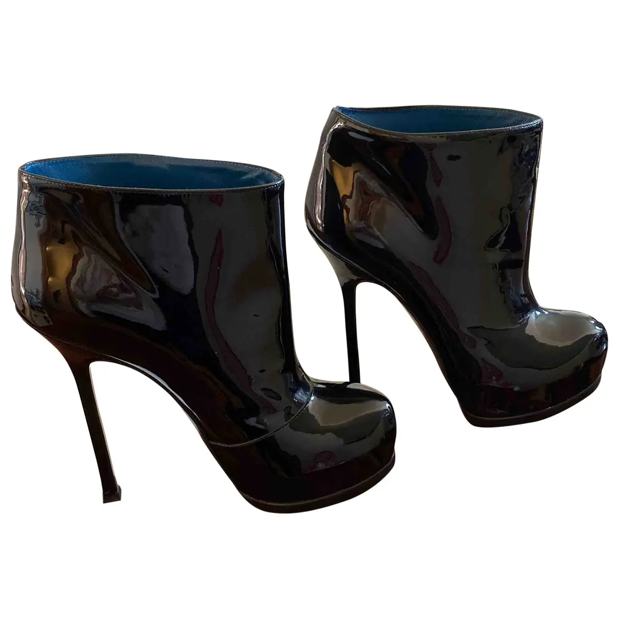 Patent leather ankle boots Yves Saint Laurent