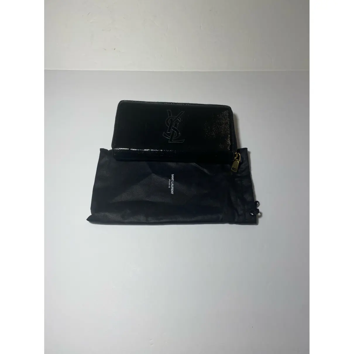 Patent leather card wallet Yves Saint Laurent