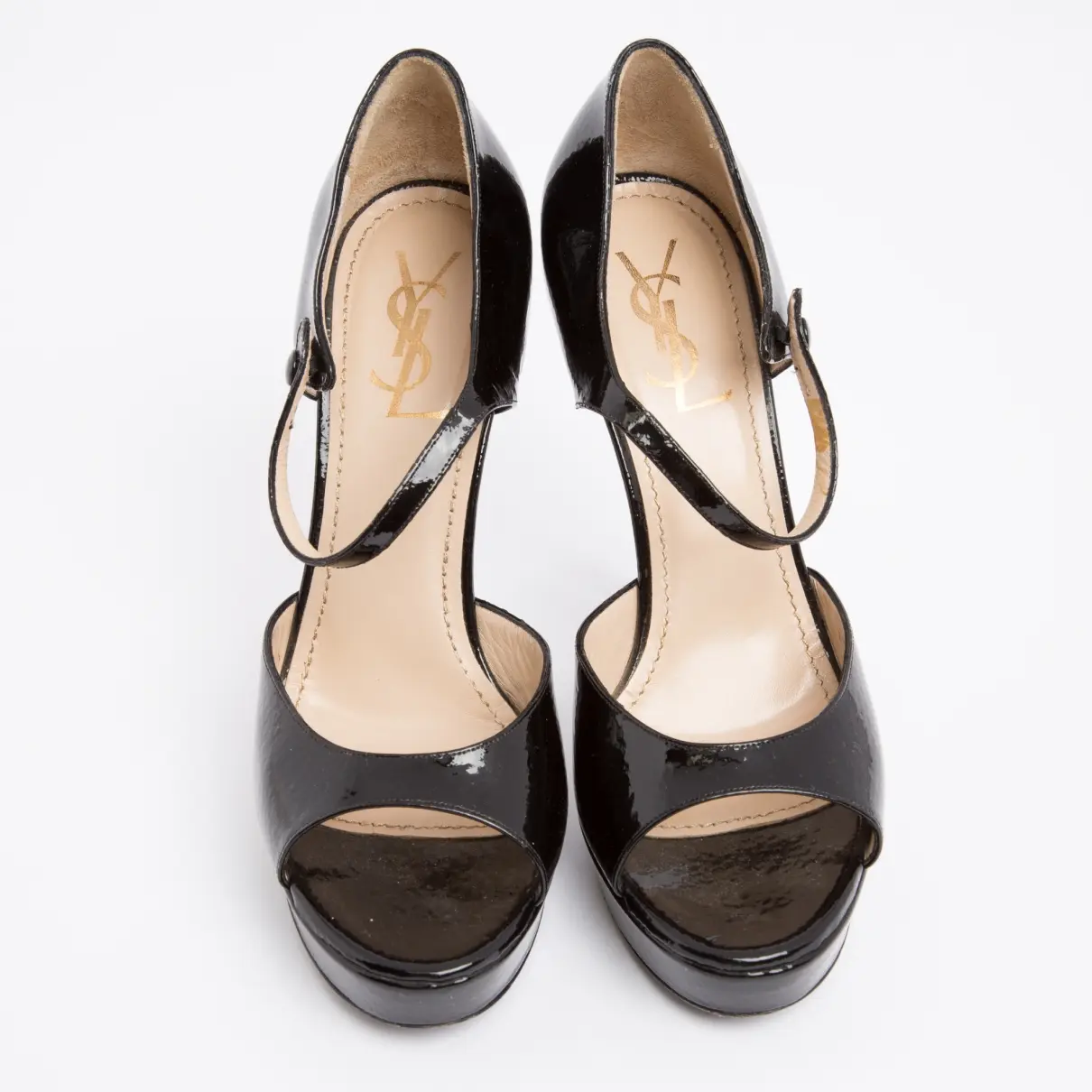 Buy Yves Saint Laurent Patent leather sandals online - Vintage