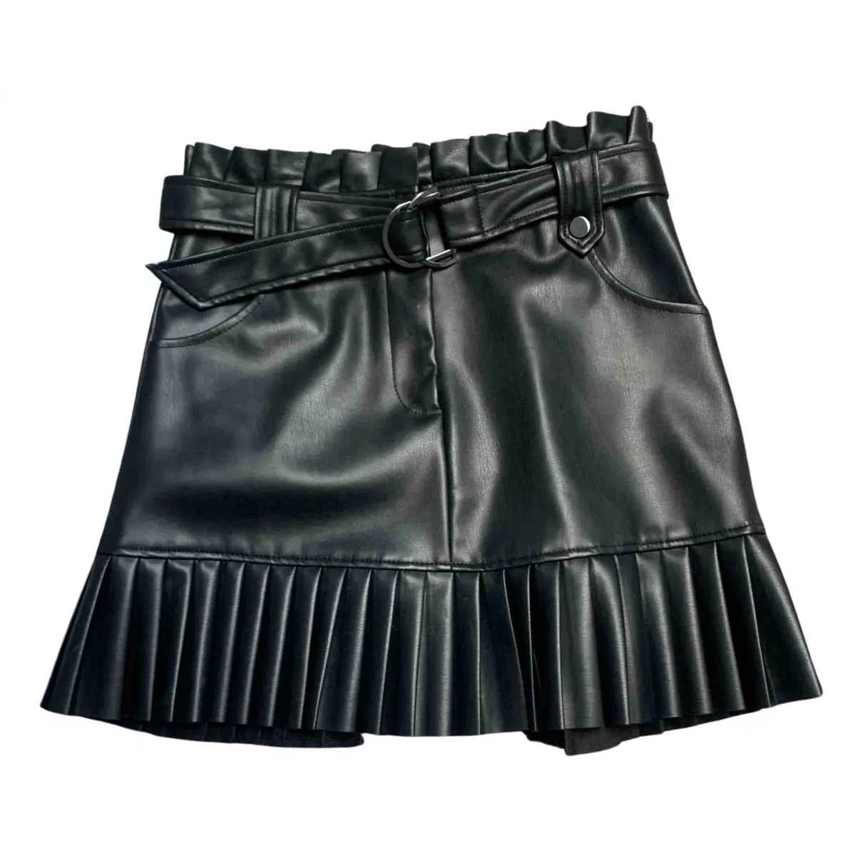 Patent leather mini skirt Zara