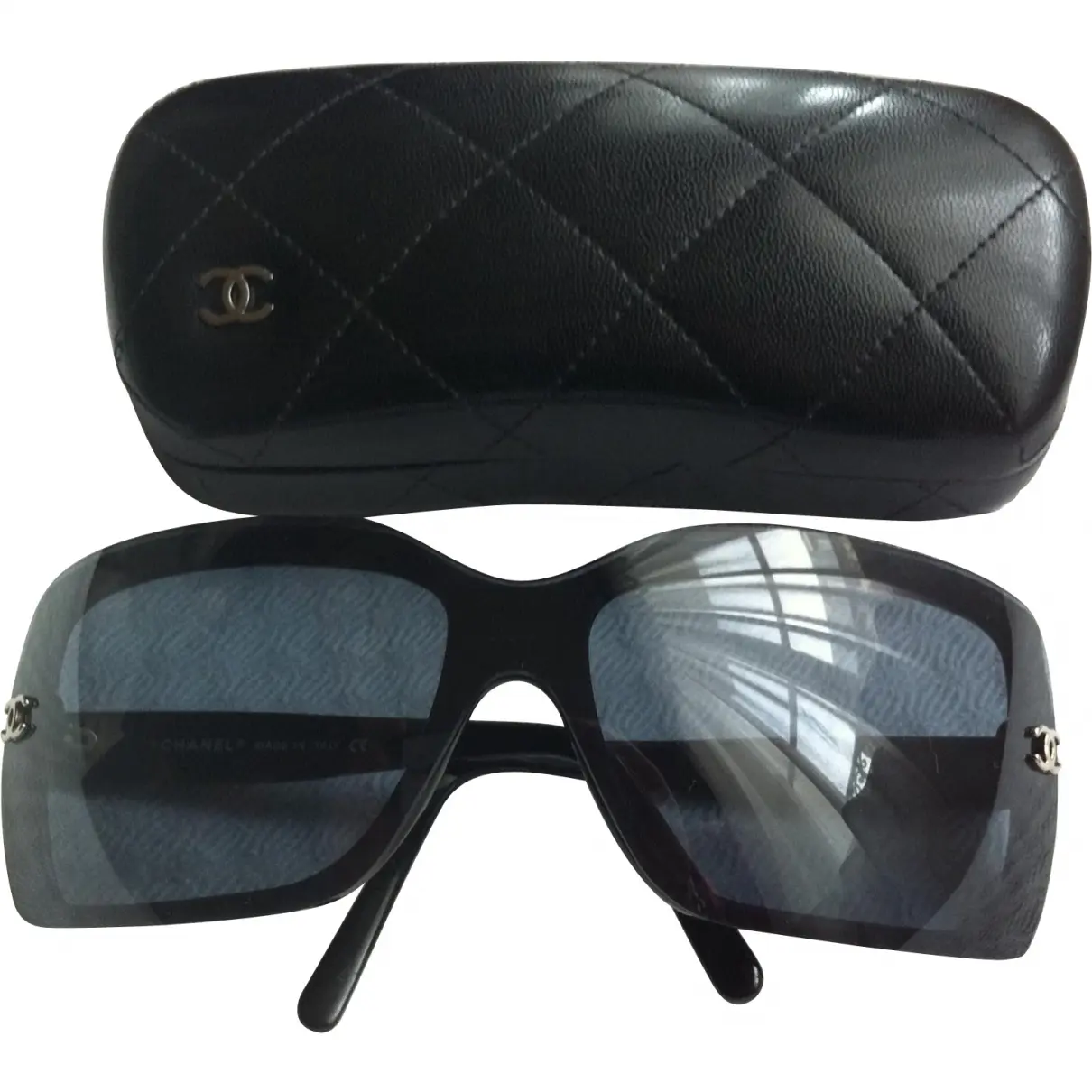 Black Plastic Sunglasses Chanel