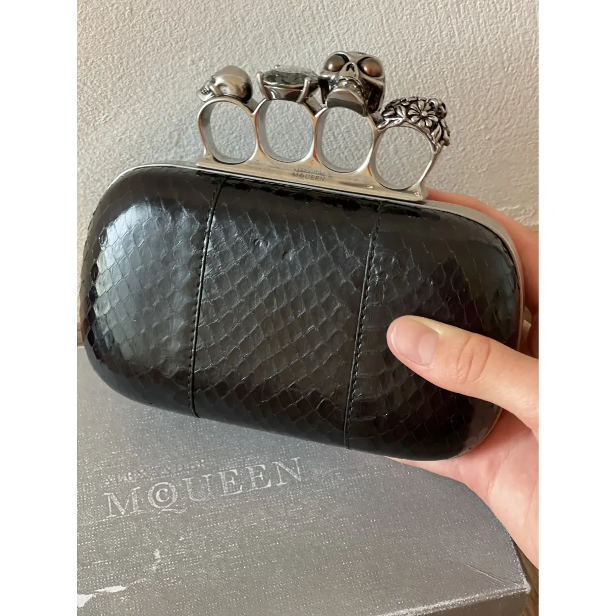 Buy Alexander McQueen Knuckle clutch bag online