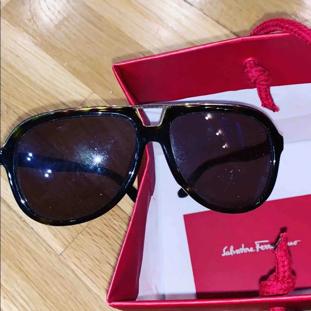 Salvatore Ferragamo Aviator sunglasses for sale