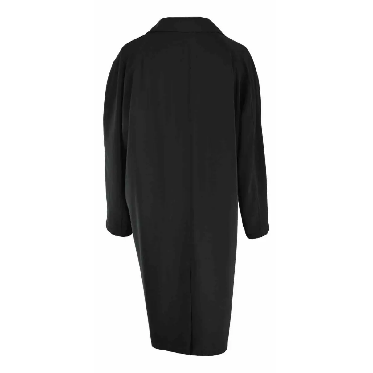 Buy Armani Collezioni Black Polyester Coat online