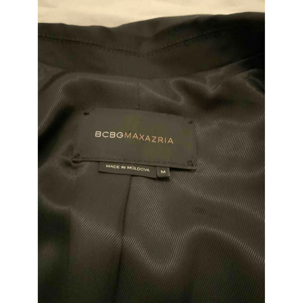 Black Polyester Jacket Bcbg Max Azria