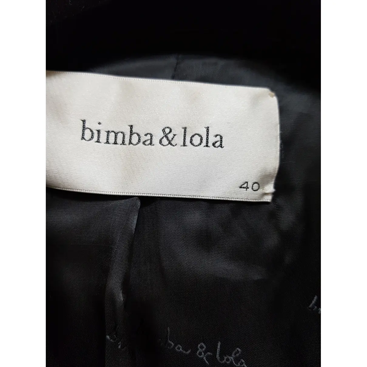 Black Polyester Jacket Bimba y Lola