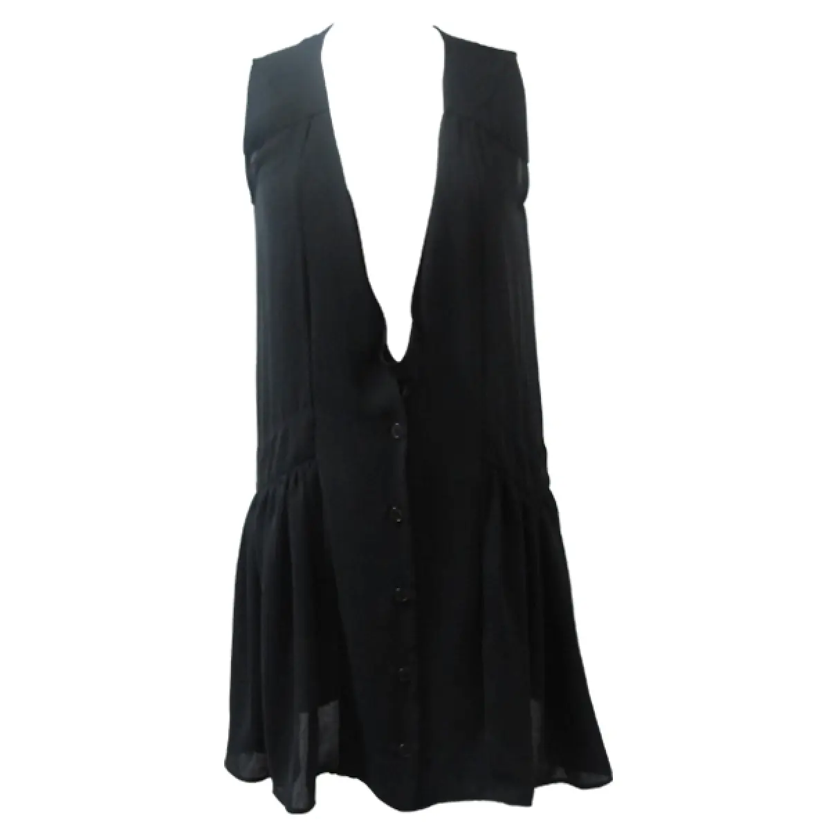 Black Polyester Dress Maria Luisa