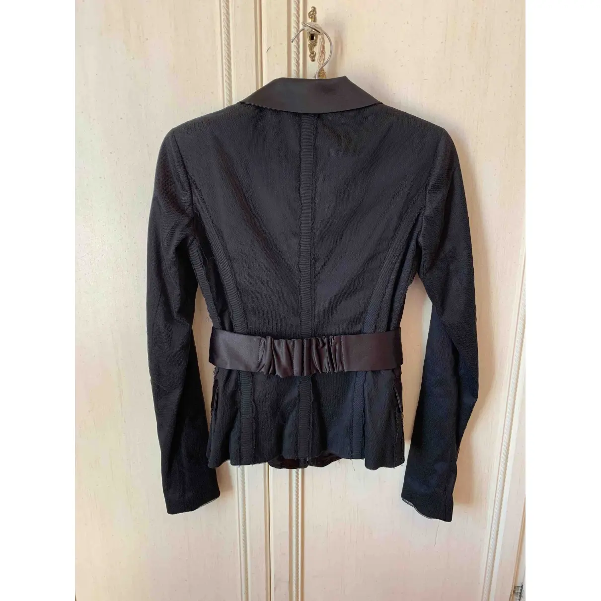 Buy Elisabetta Franchi Black Polyester Jacket online