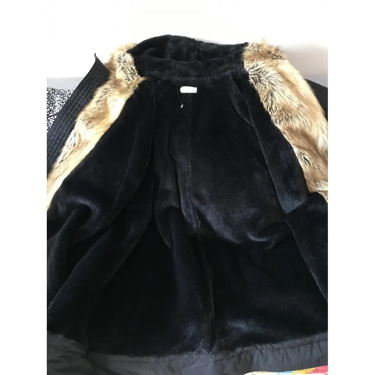 Buy Faith Connexion Black Polyester Coat online