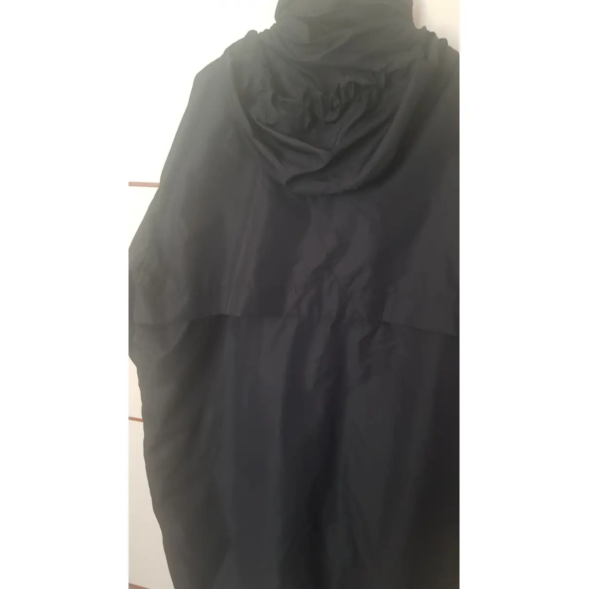 Black Polyester Coat Moschino