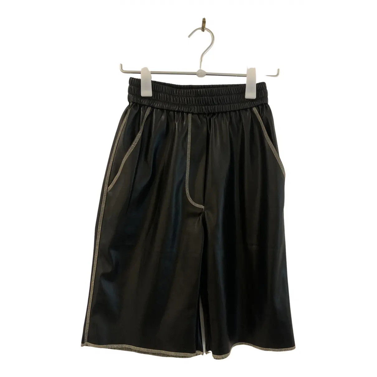 Black Polyester Shorts Nanushka