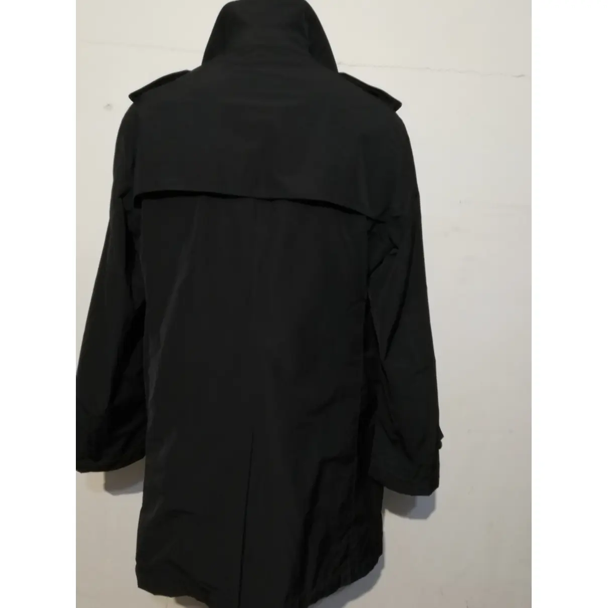 Buy Pal Zileri Black Polyester Coat online