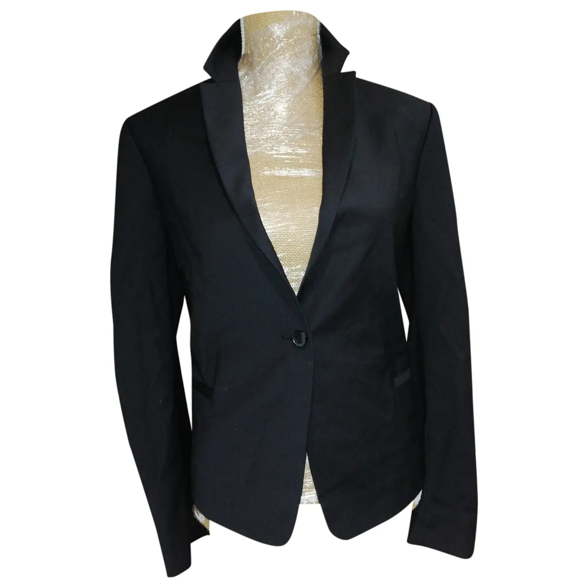 Black Polyester Jacket Philipp Plein