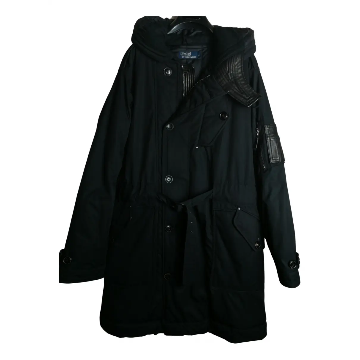 Black Polyester Coat Polo Ralph Lauren