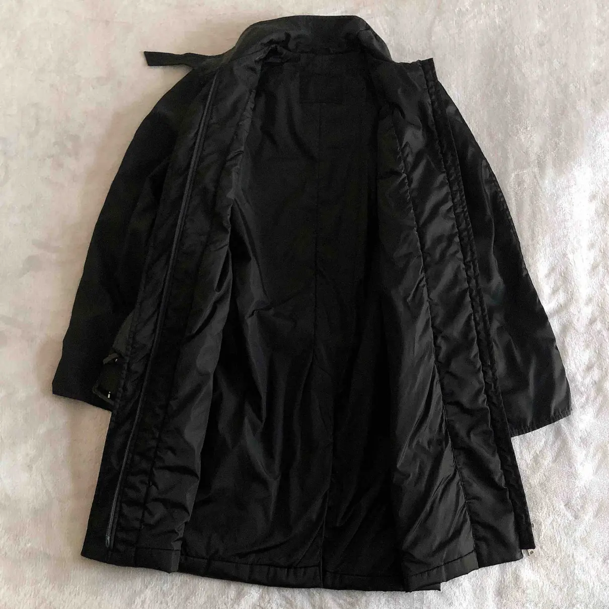Buy Prada Black Polyester Coat online