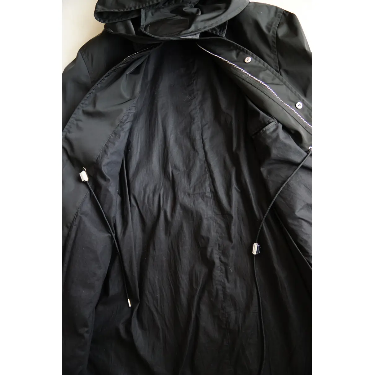 Buy Raf Simons Black Polyester Coat online
