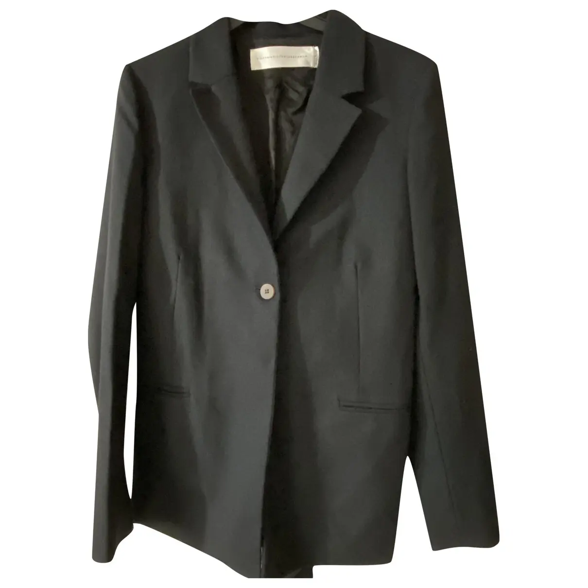 Black Polyester Jacket Victoria, Victoria Beckham