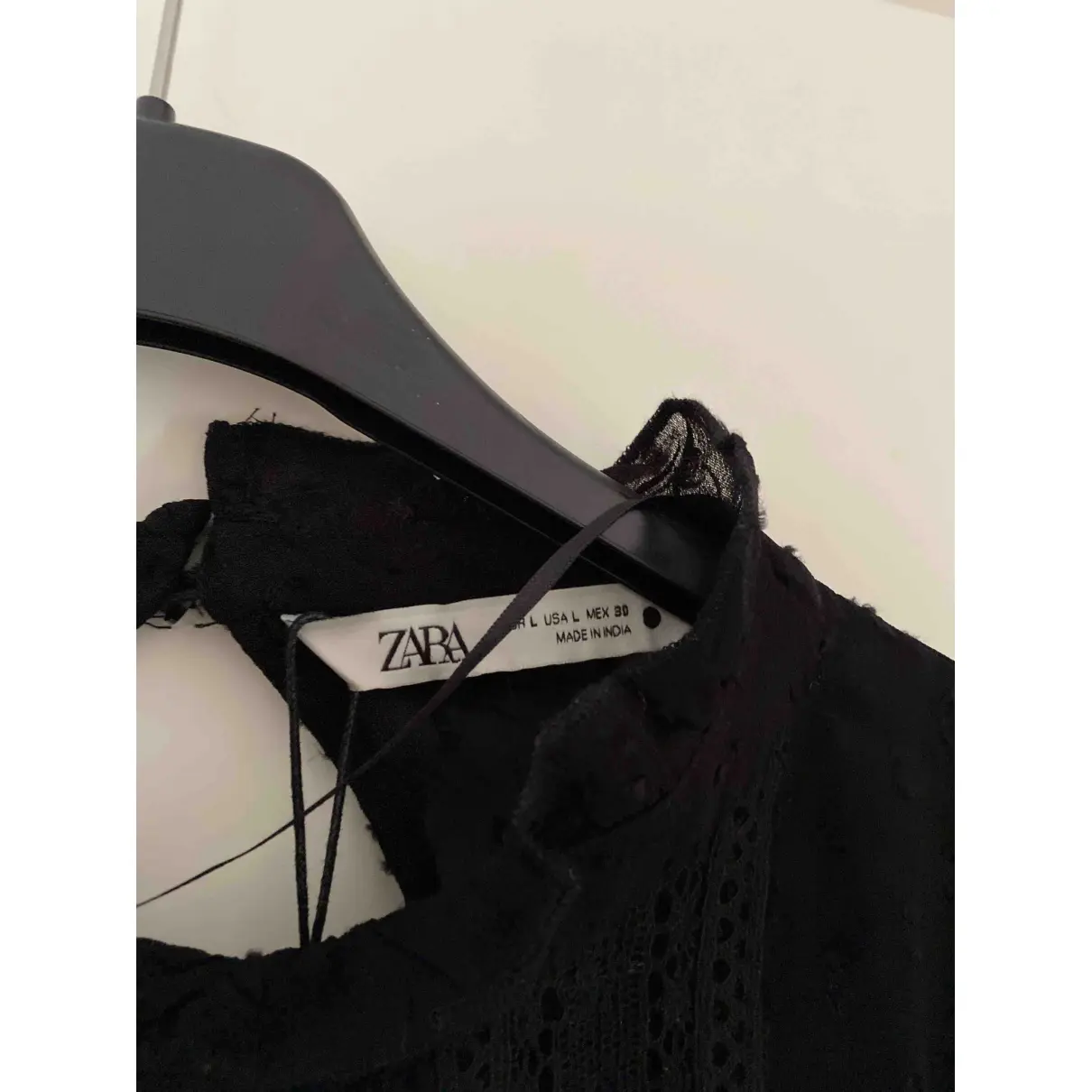 Buy Zara Black Polyester Top online