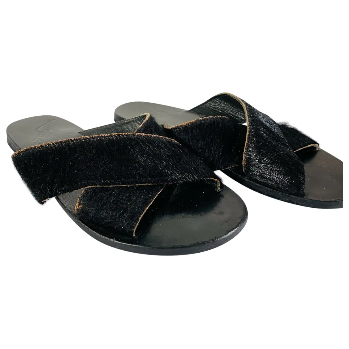 Pony-style calfskin sandals Ancient Greek Sandals