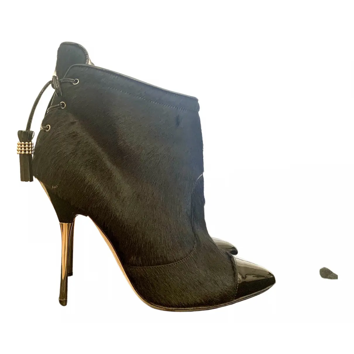 Pony-style calfskin ankle boots Dsquared2