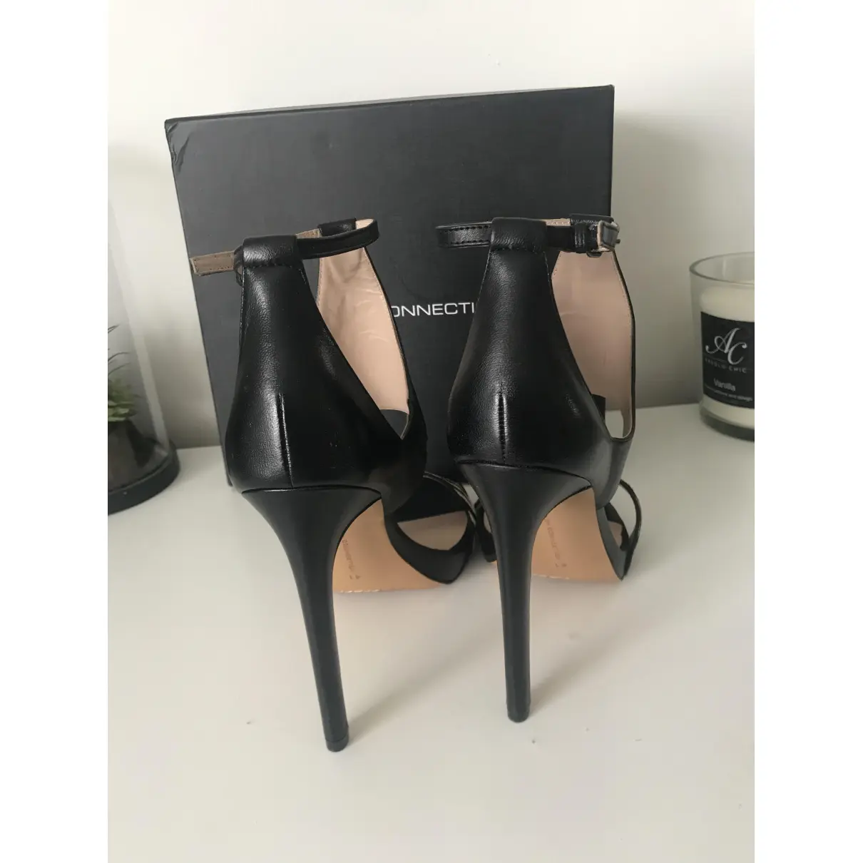 Pony-style calfskin sandals French Connection