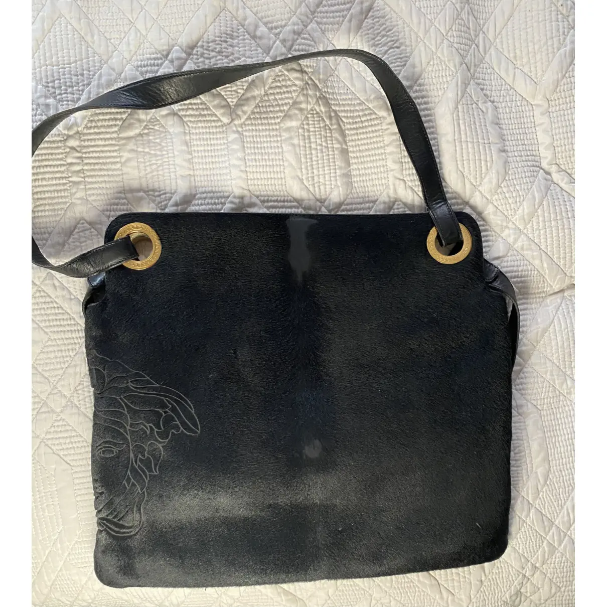Pony-style calfskin handbag Gianni Versace - Vintage