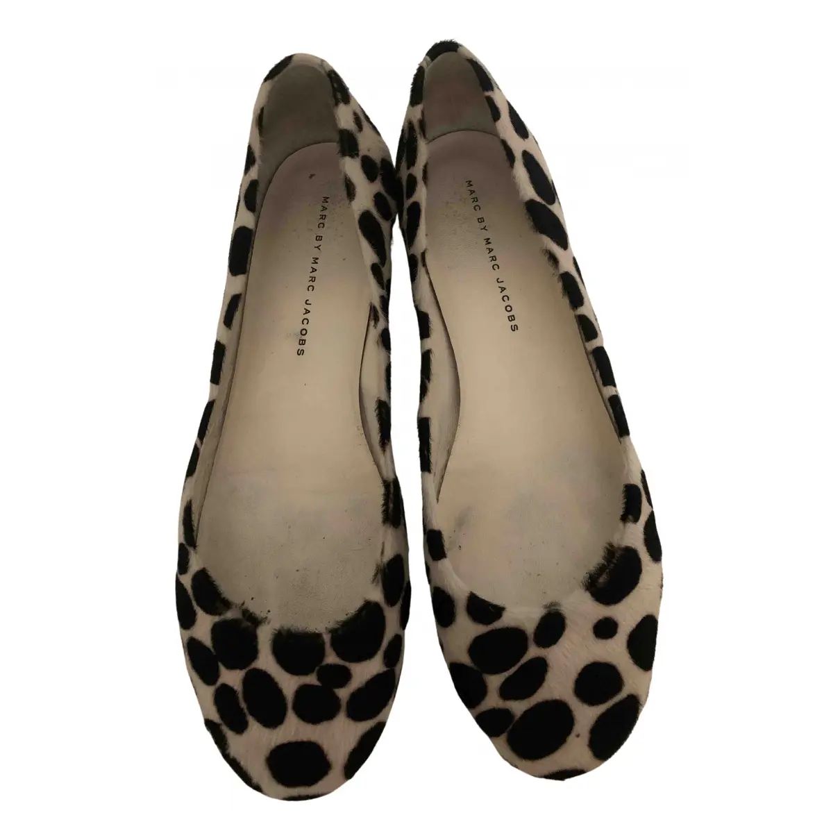 Pony-style calfskin ballet flats Marc by Marc Jacobs