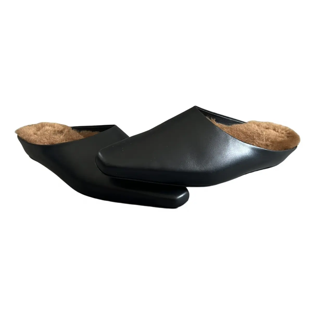 Pony-style calfskin mules & clogs