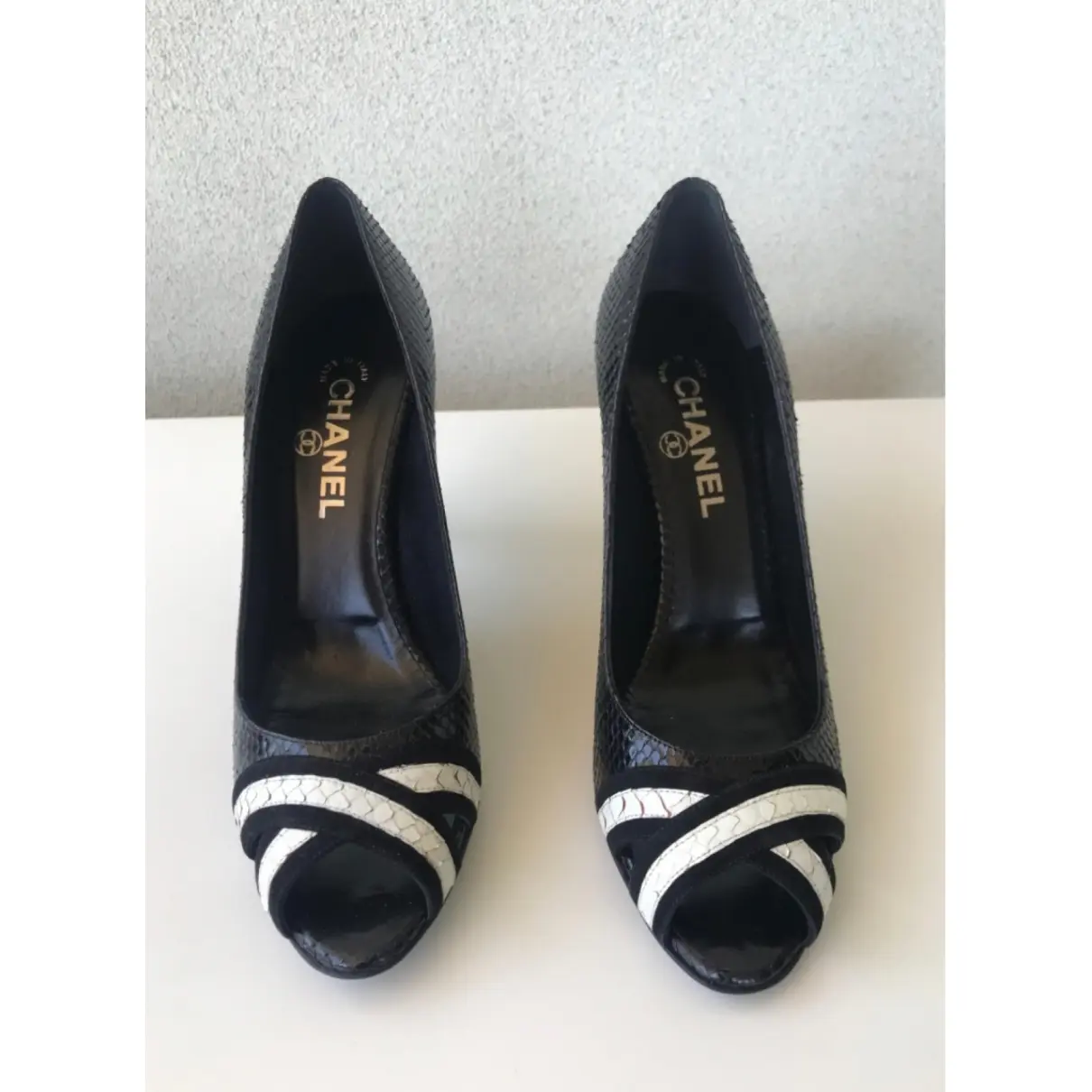 Buy Chanel Python heels online