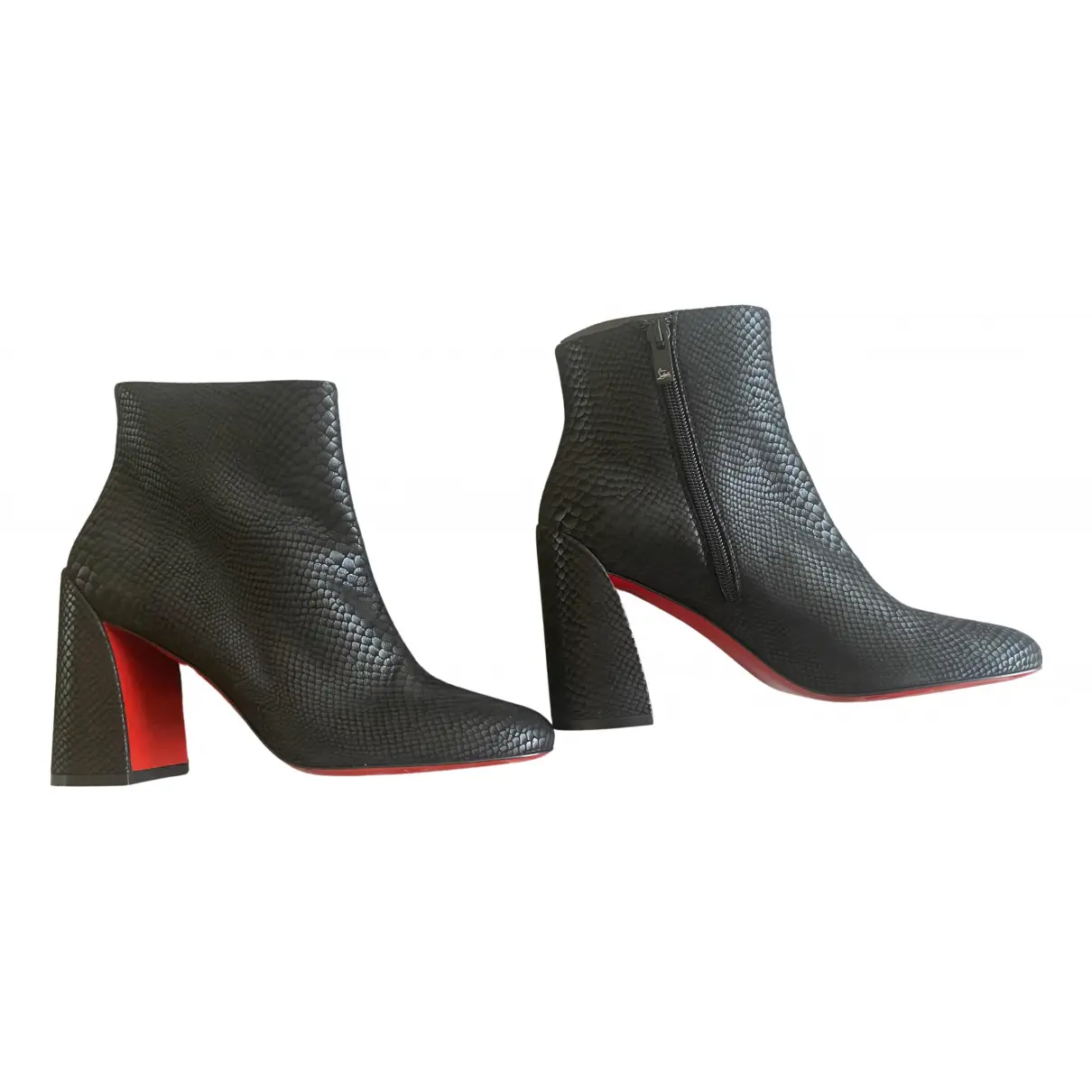 Python ankle boots Christian Louboutin
