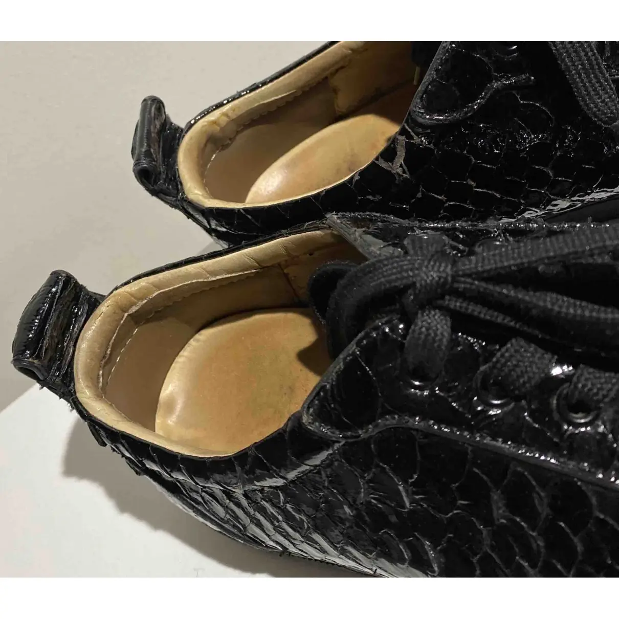 Python low trainers Christian Louboutin