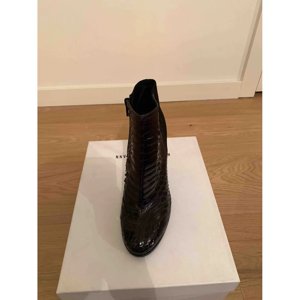 Buy Haider Ackermann Python ankle boots online