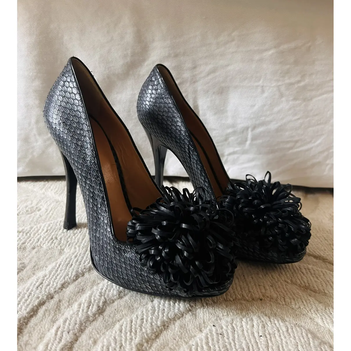 Buy Pollini Python heels online