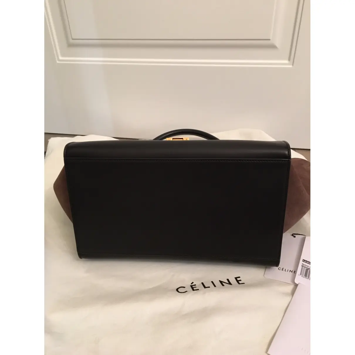 Buy Celine Trapèze python crossbody bag online