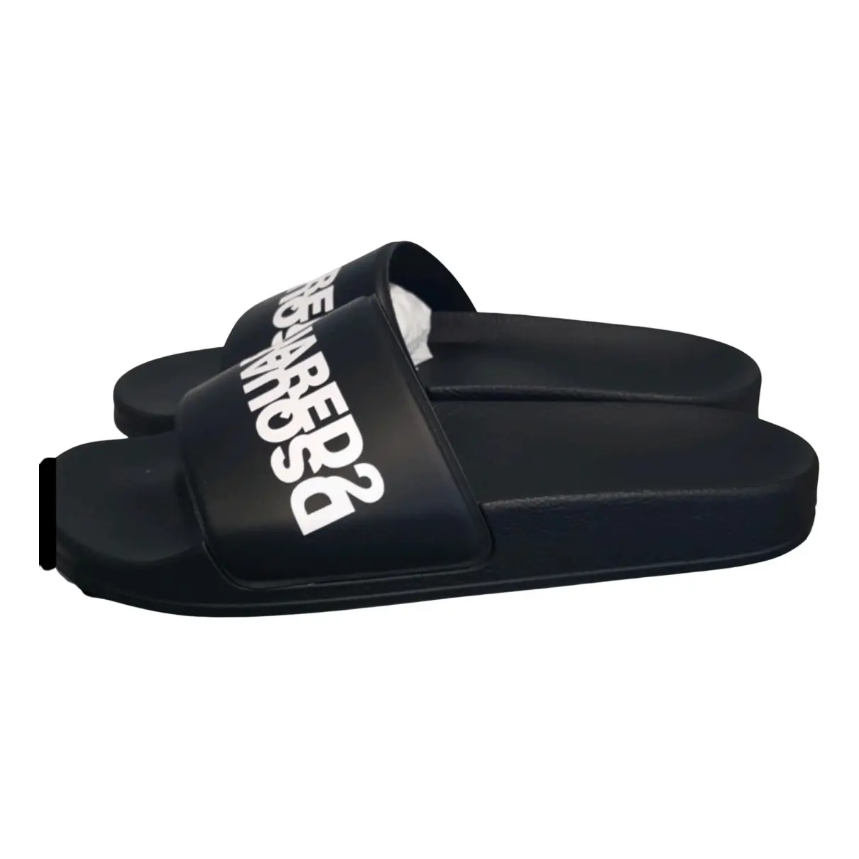 Buy Dsquared2 Black Rubber Sandals online