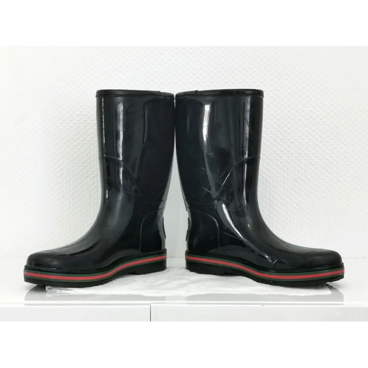 Buy Gucci Black Rubber Boots online