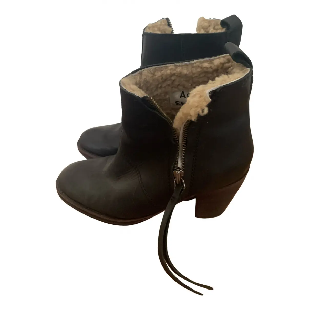 Shearling ankle boots Acne Studios