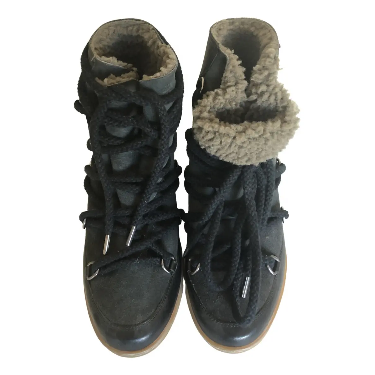 Bobby shearling trainers Isabel Marant