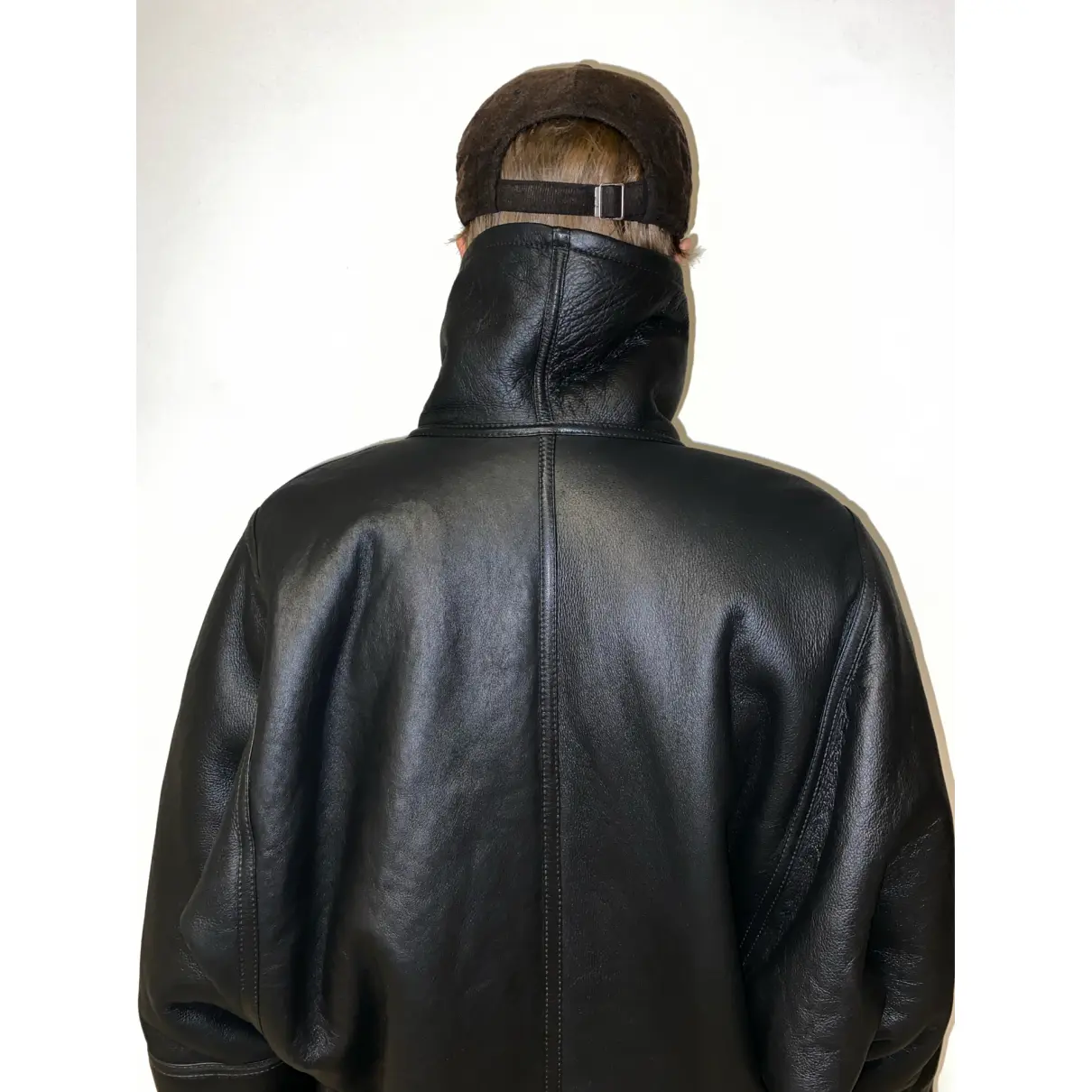 Shearling biker jacket Shearling - Vintage