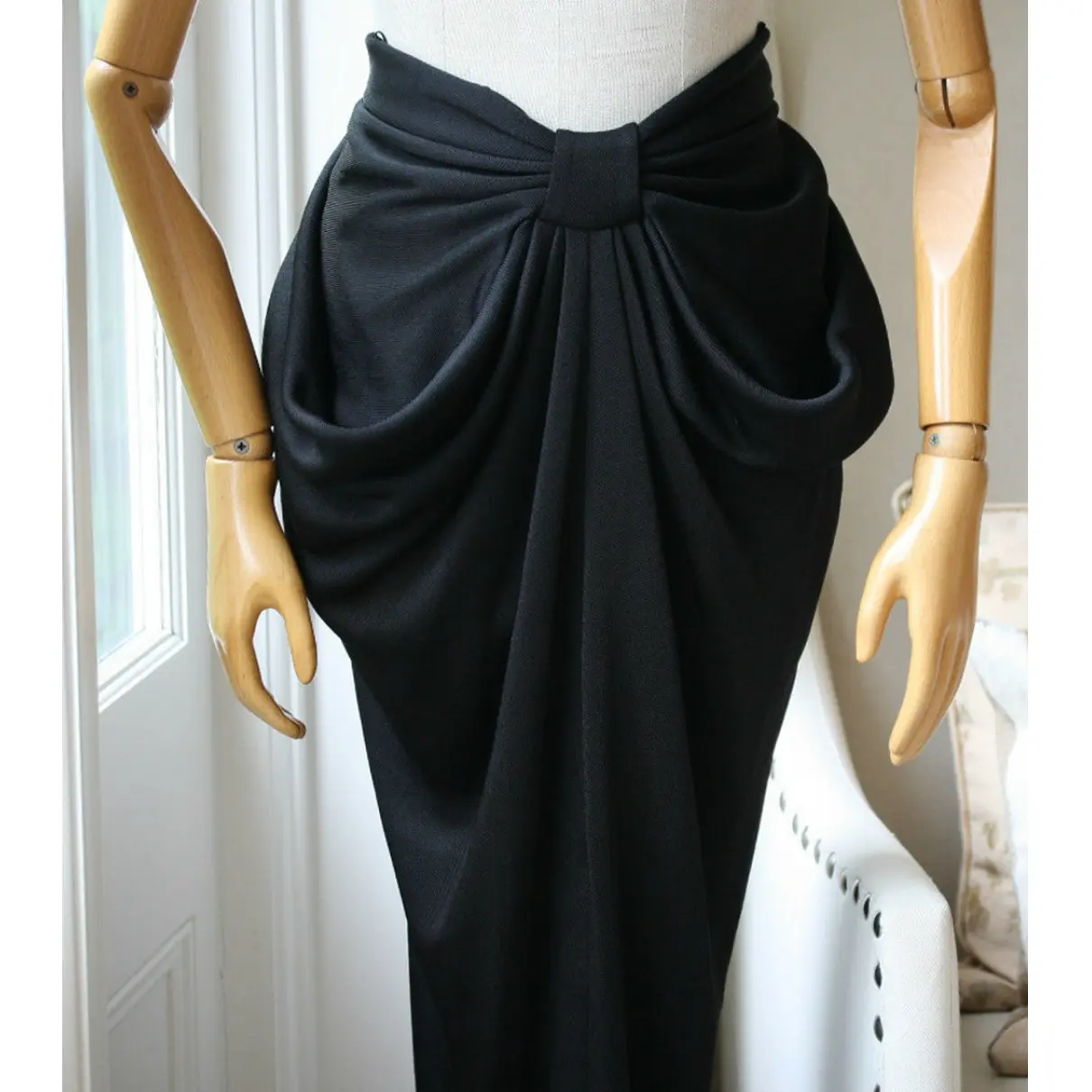 Buy Balmain Silk maxi skirt online
