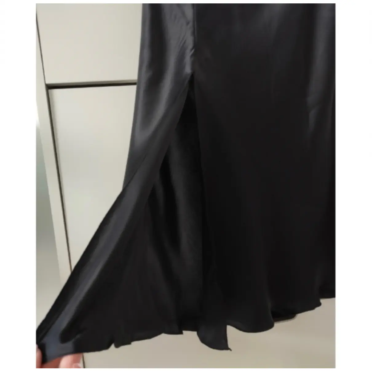 Buy Blumarine Silk mid-length skirt online