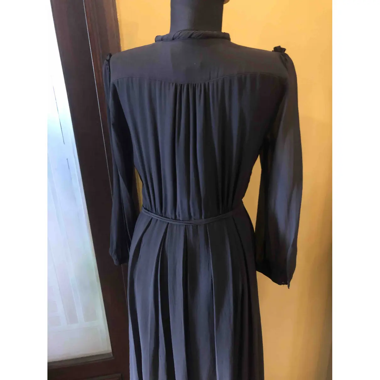 Buy Burberry Silk mid-length dress online