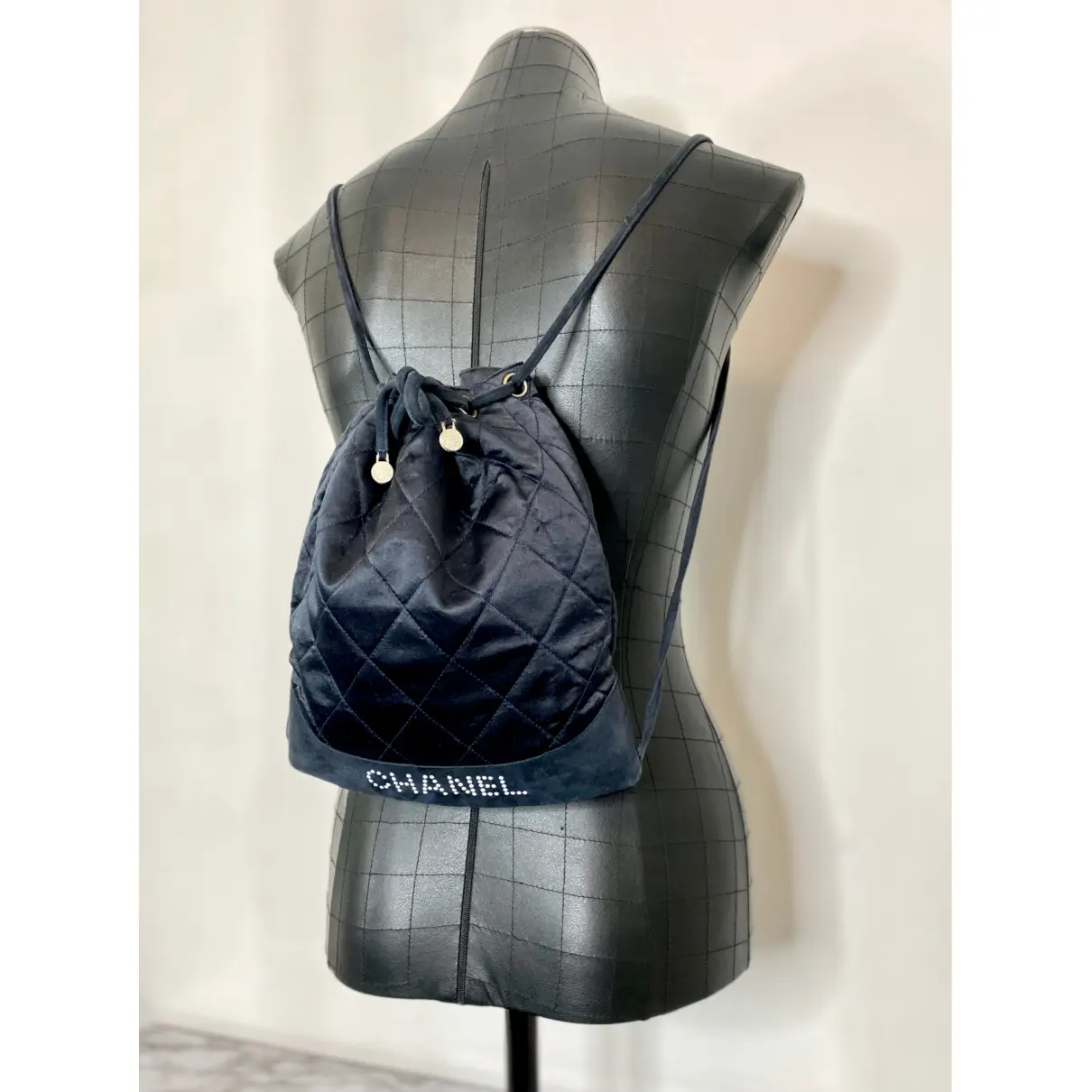 Silk backpack Chanel - Vintage